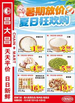 信宜昌大昌第2631期快讯海报